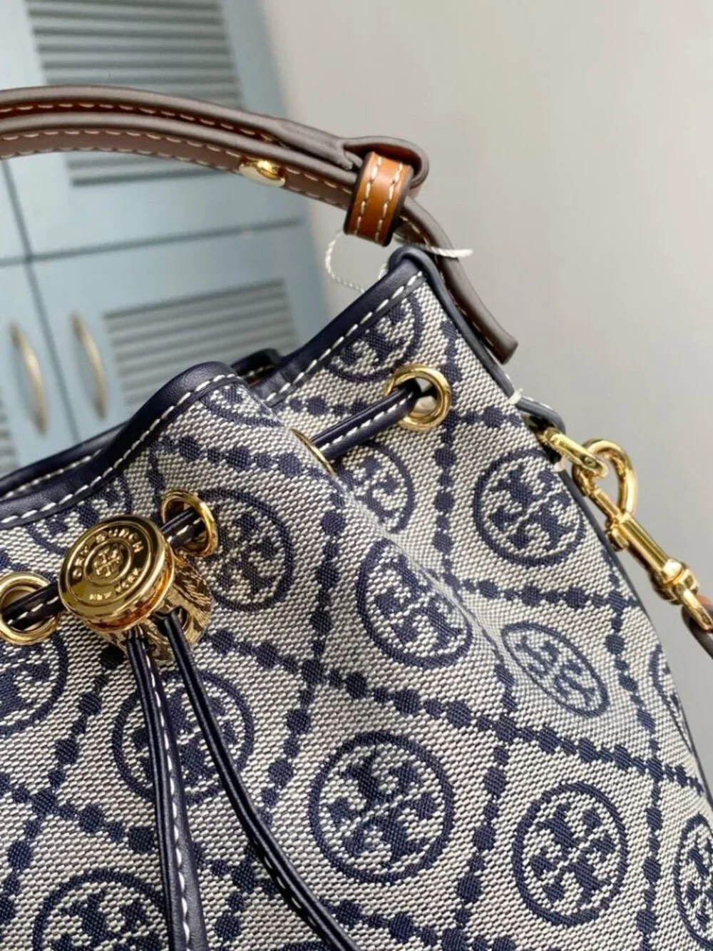 Tory Burch T Monogram Mini Buckey Bag